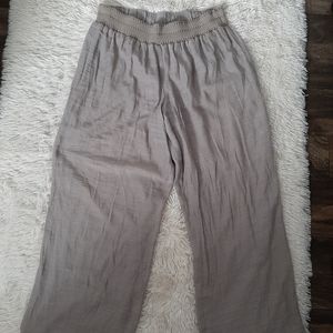 Apt 9 beige sz XL loose fit pull on wide leg pants